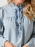 Justine Denim Shirt - Light Blue