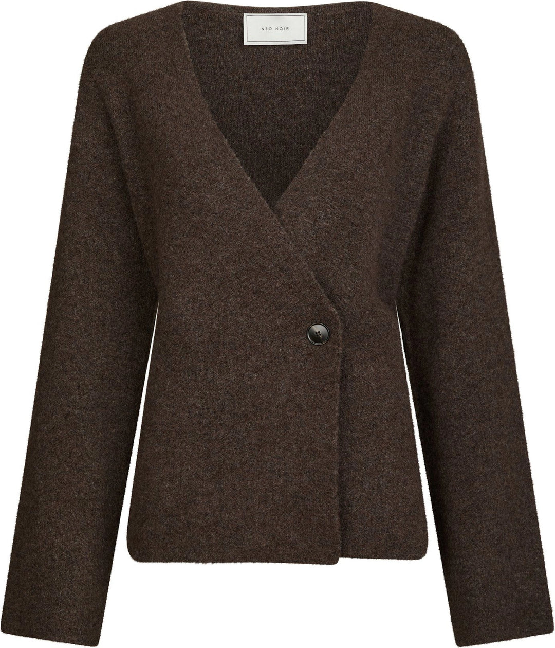 Marie Louise Knit Cardigan - Brown Melange
