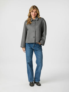 Hamra Wool Jacket - Grey Melange