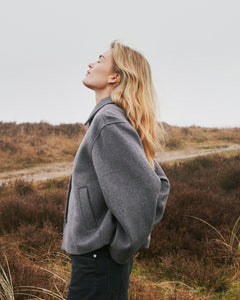Hamra Wool Jacket - Grey Melange