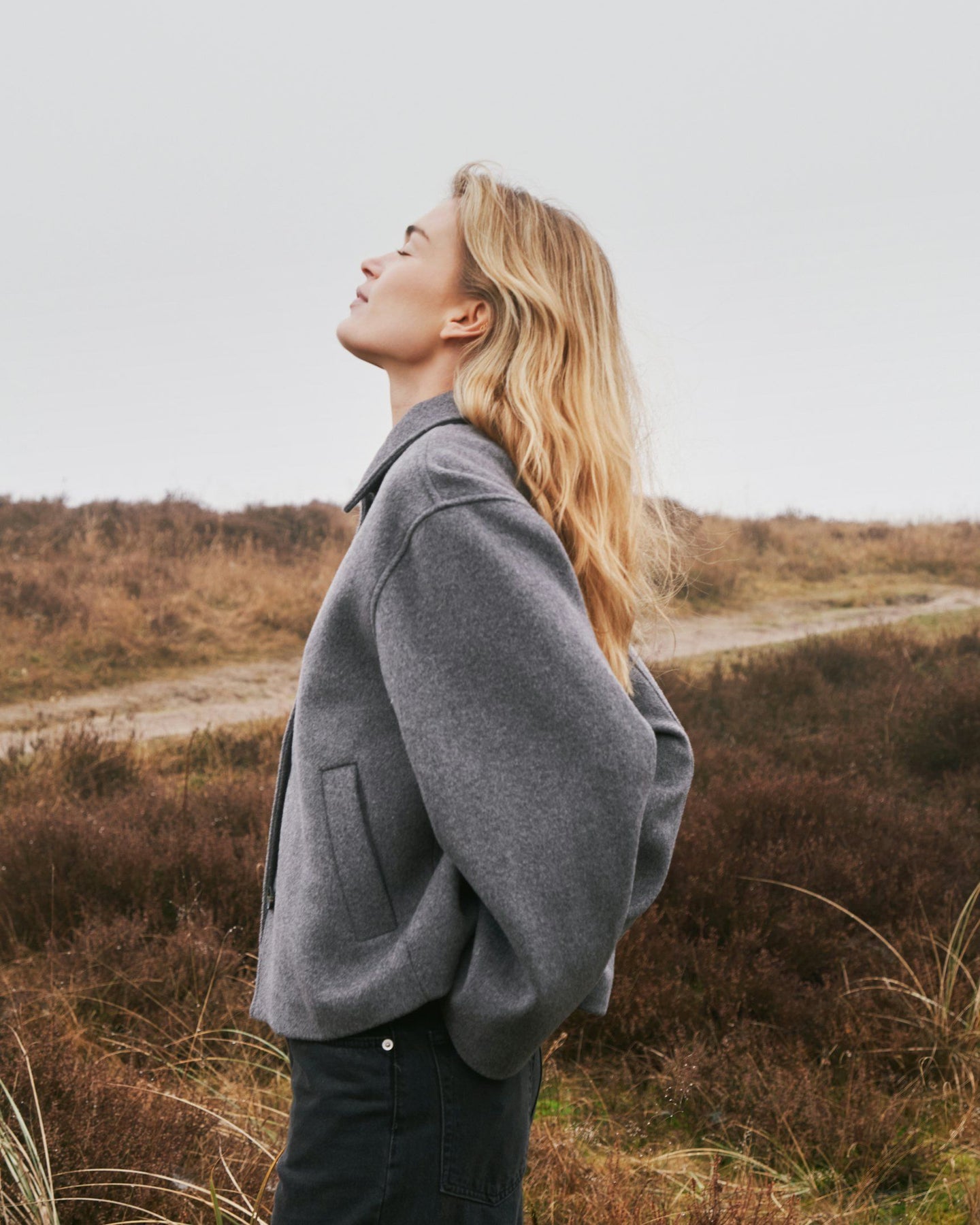 Hamra Wool Jacket - Grey Melange