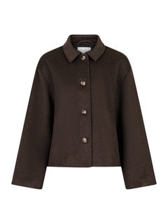 Hamra Wool Jacket - Chocolate Brown