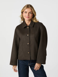 Hamra Wool Jacket - Chocolate Brown