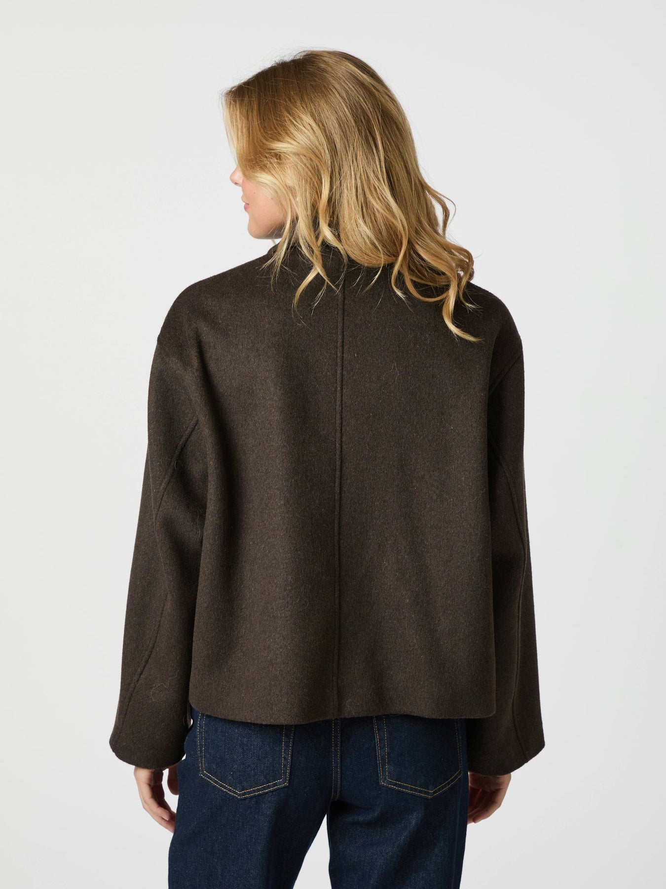 Hamra Wool Jacket - Chocolate Brown