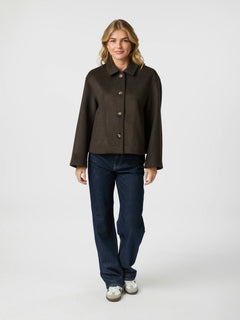 Hamra Wool Jacket - Chocolate Brown
