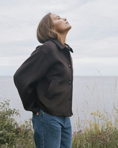 Hamra Wool Jacket - Chocolate Brown