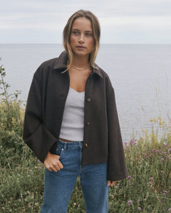 Hamra Wool Jacket - Chocolate Brown