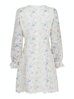 Cabana Embroidery Dress - Creme