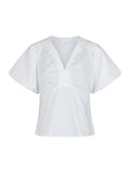Irina Poplin Blouse - White