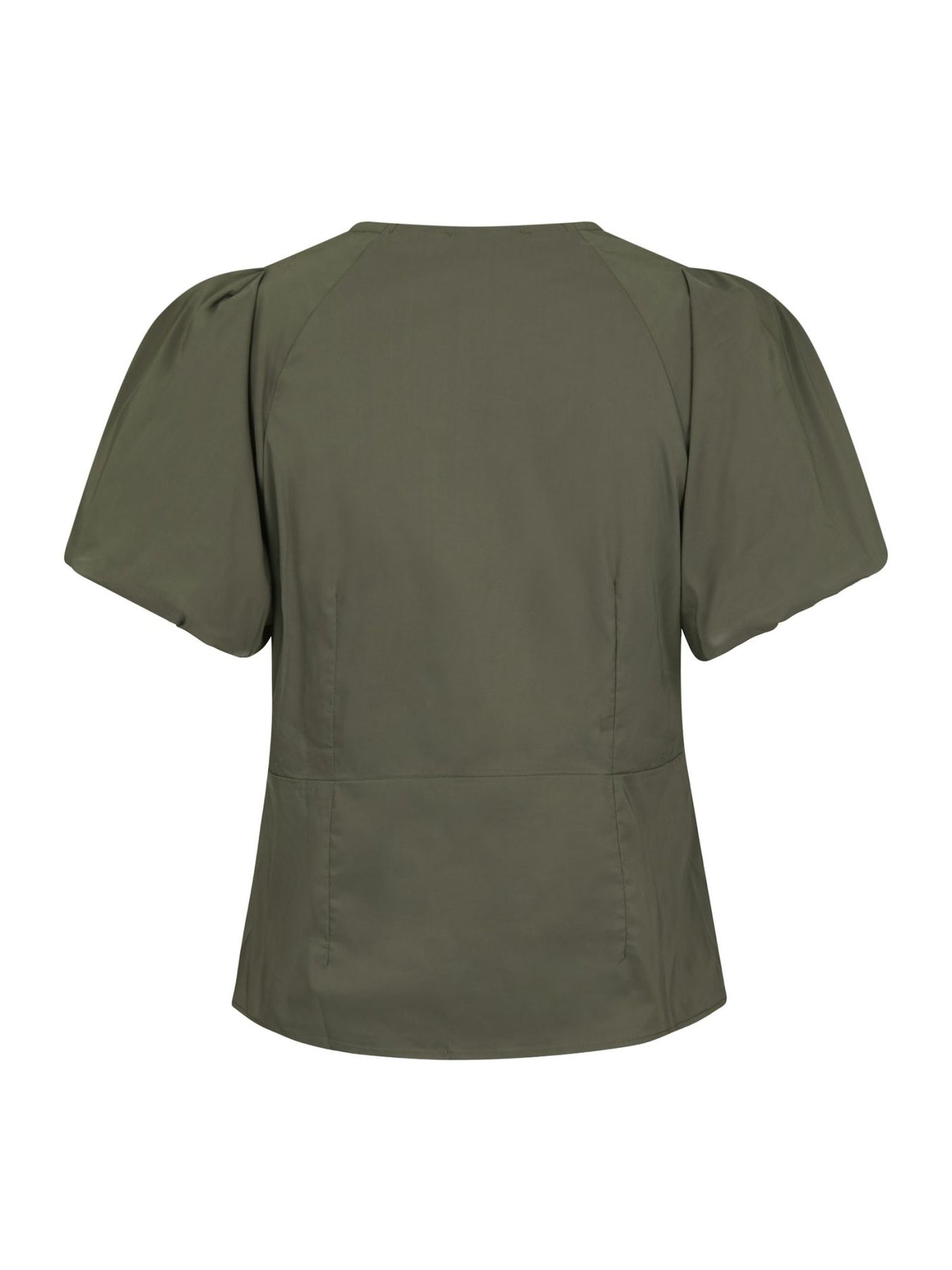 Irina Poplin Blouse - Army