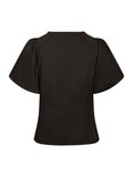 Irina Poplin Blouse - Chocolate Brown