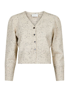 Hunter Multi Knit Cardigan - Beige Melange