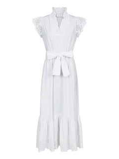 Tianna Embroidery Dress - White