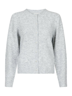 Nuna Knit Cardigan - Light Grey Melange