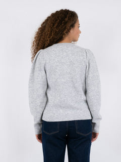 Nuna Knit Cardigan - Light Grey Melange