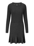 Oline Merino Dress - Dark Grey Melange
