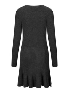Oline Merino Dress - Dark Grey Melange