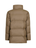 Mayra C Puffer Jacket - Dark Taupe