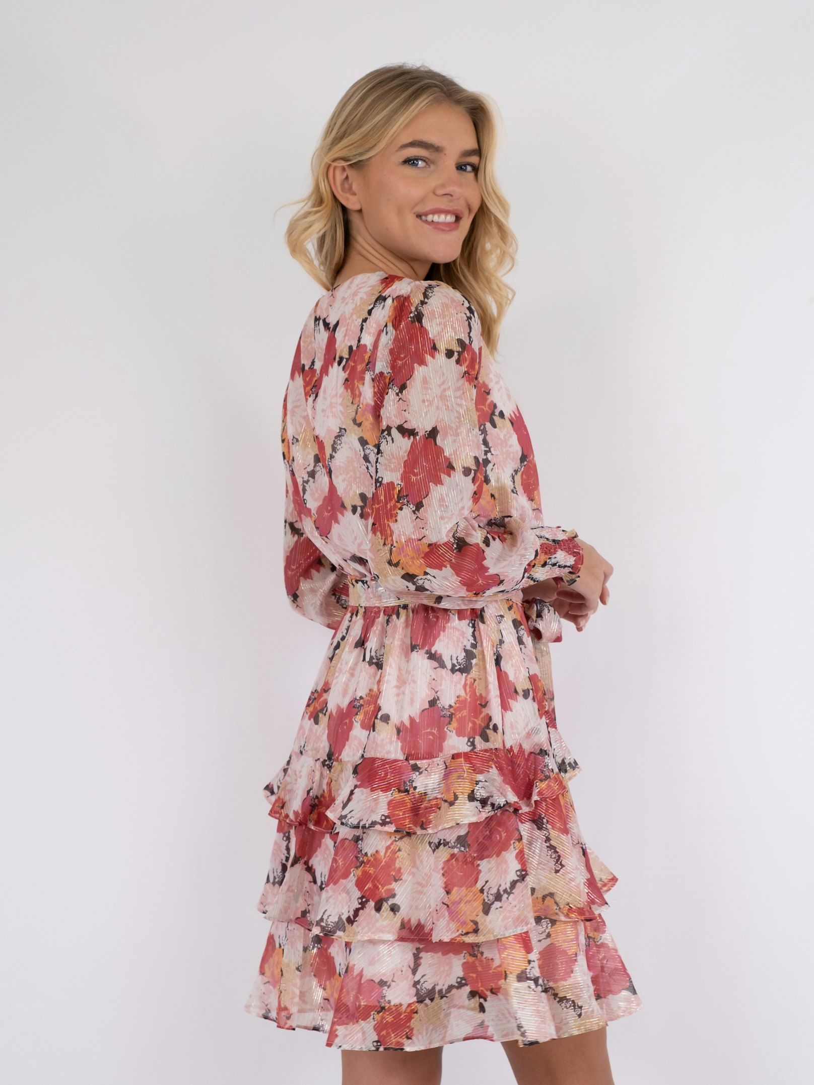 Dennie Maxi Flower Dress - Pink