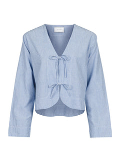 Dona Mini Stripe Blouse - Blue