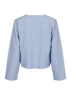 Dona Mini Stripe Blouse - Blue