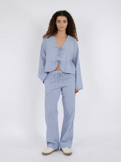 Dona Mini Stripe Blouse - Blue
