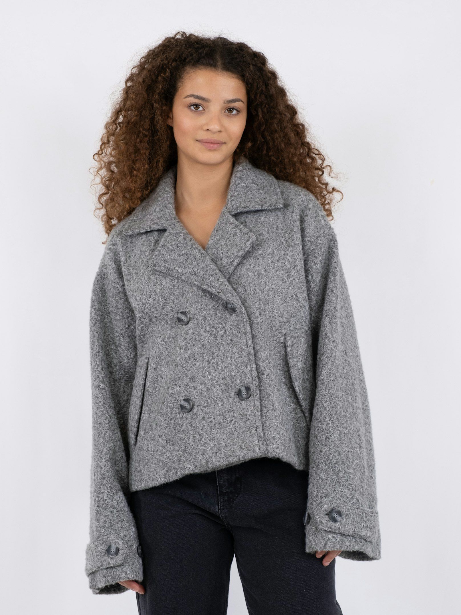 Sandra Soft Jacket - Grey Melange