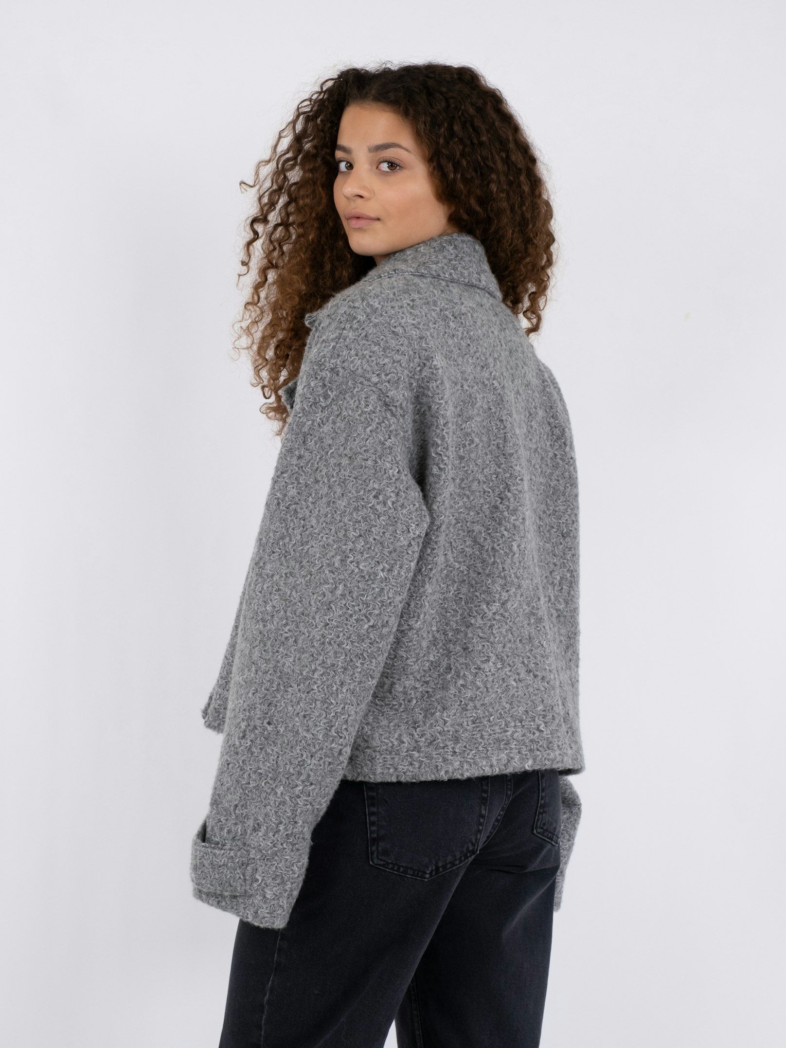 Sandra Soft Jacket - Grey Melange