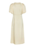 Illana Heavy Sateen Dress - Light Yellow