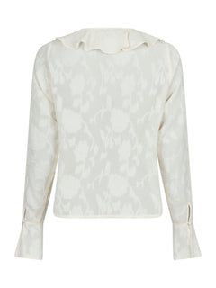 Anika Burnout Blouse - Off White