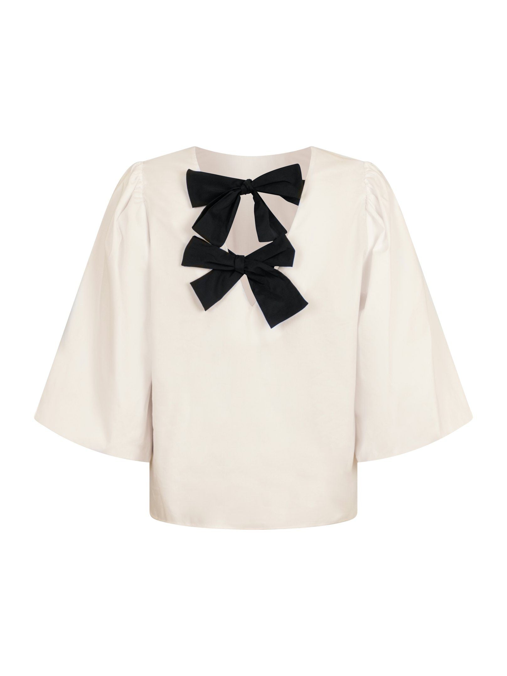 Lorraine Poplin Blouse - Ivory