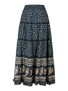 Felicia Mini Border Skirt - Camel