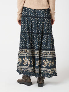 Felicia Mini Border Skirt - Camel