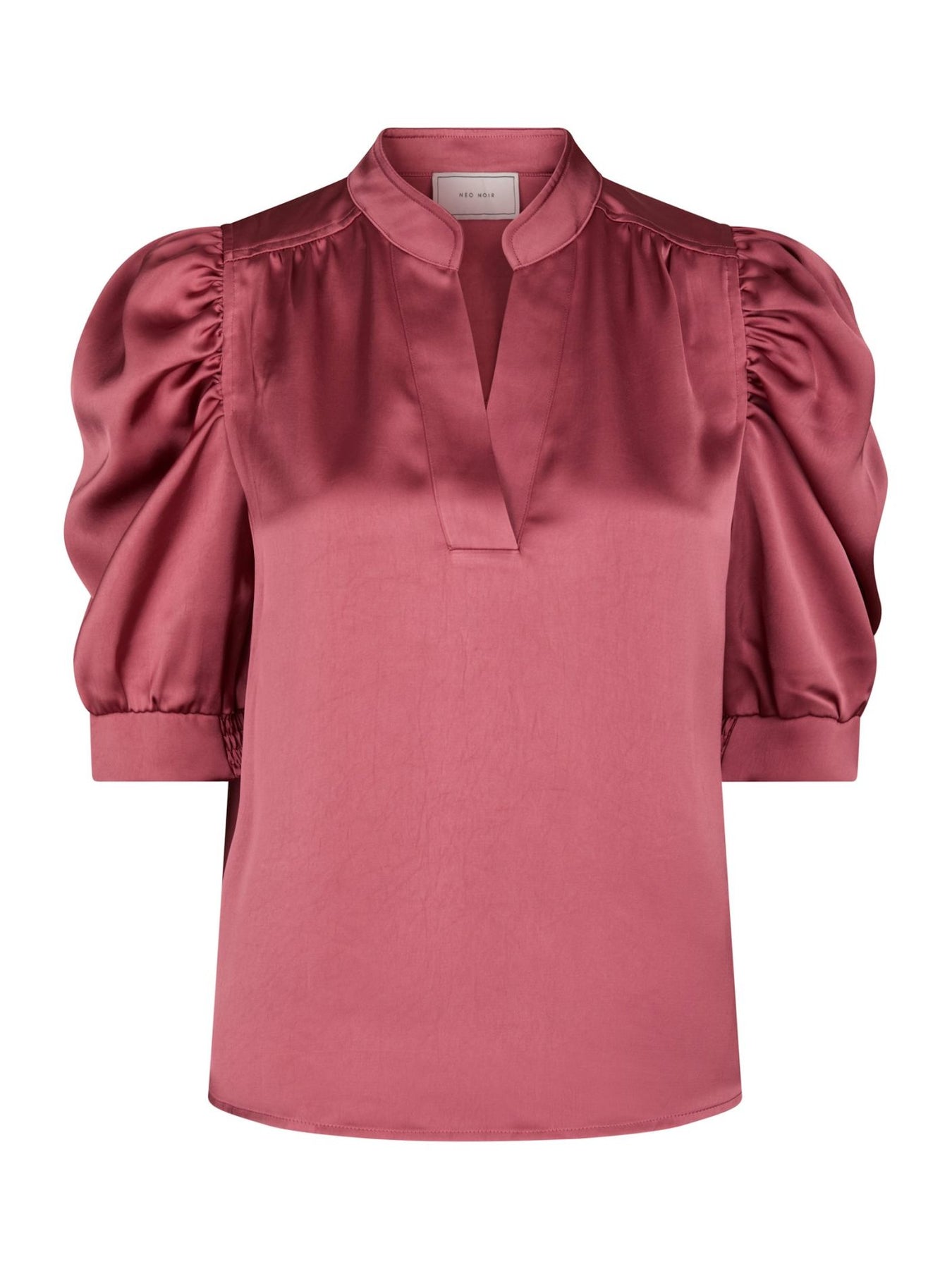 Roella Heavy Sateen Blouse - Cherry Pink