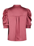 Roella Heavy Sateen Blouse - Cherry Pink