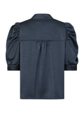 Roella Heavy Sateen Blouse - Midnight Blue