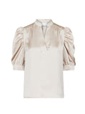 Roella Heavy Sateen Blouse - Champagne