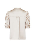 Roella Heavy Sateen Blouse - Champagne