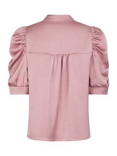 Roella Heavy Sateen Blouse - Evening Rose