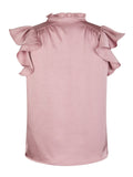 Stella Heavy Sateen Blouse - Evening Rose