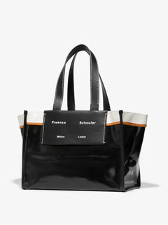 Large Morris Coated Canvas Tote - Black