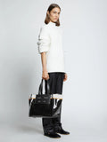 Large Morris Coated Canvas Tote - Black