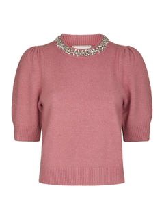 Maia Stone Knit Blouse - Rose