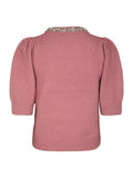 Maia Stone Knit Blouse - Rose