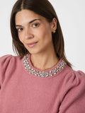 Maia Stone Knit Blouse - Rose