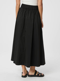 Yara Poplin Skirt - Black