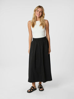 Yara Poplin Skirt - Black