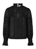 Ebba S Voile Blouse - Black