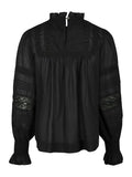 Ebba S Voile Blouse - Black