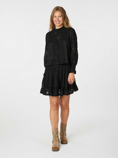 Ebba S Voile Blouse - Black
